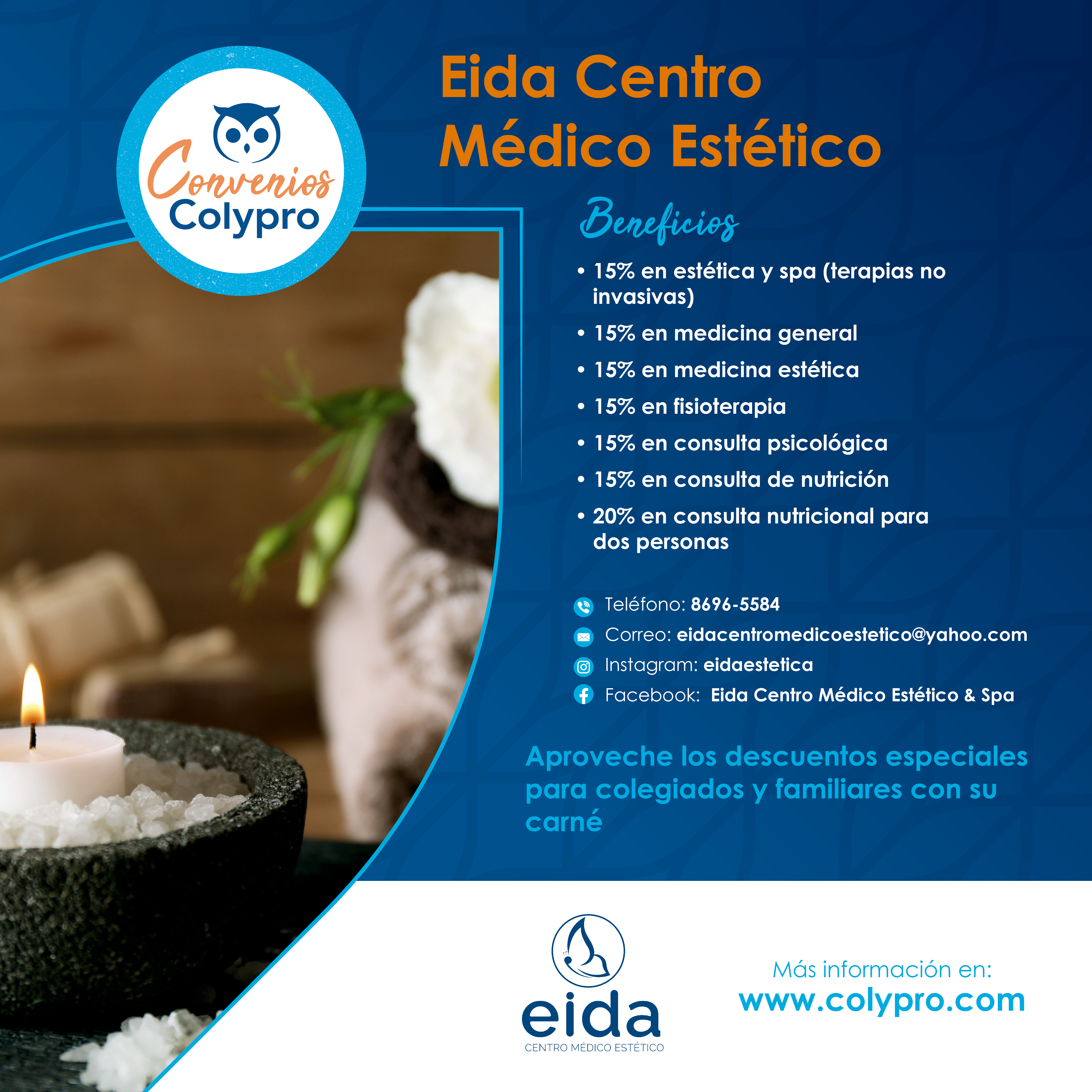 Afiche convenio Eida centro medico