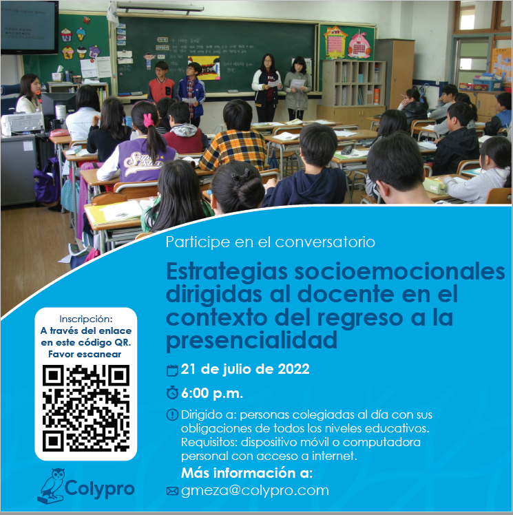 Conservatorio Estrategias socioemocionales dirigidas al docente en el contexto del regreso a la presencialidad