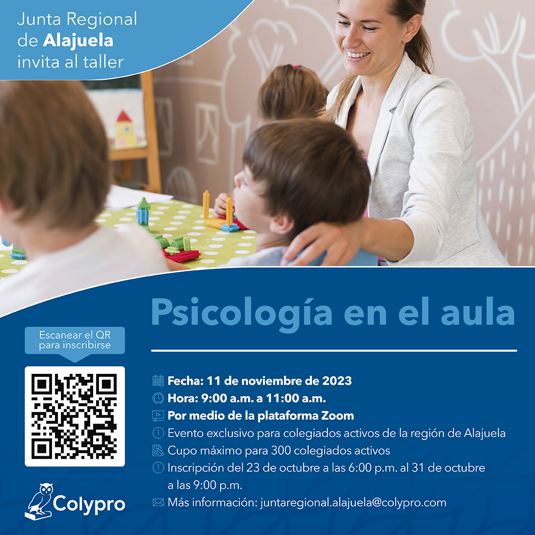 Afiche Psicología en el aula JR AlajuelaAfiche Psicología en el aula JR Alajuela