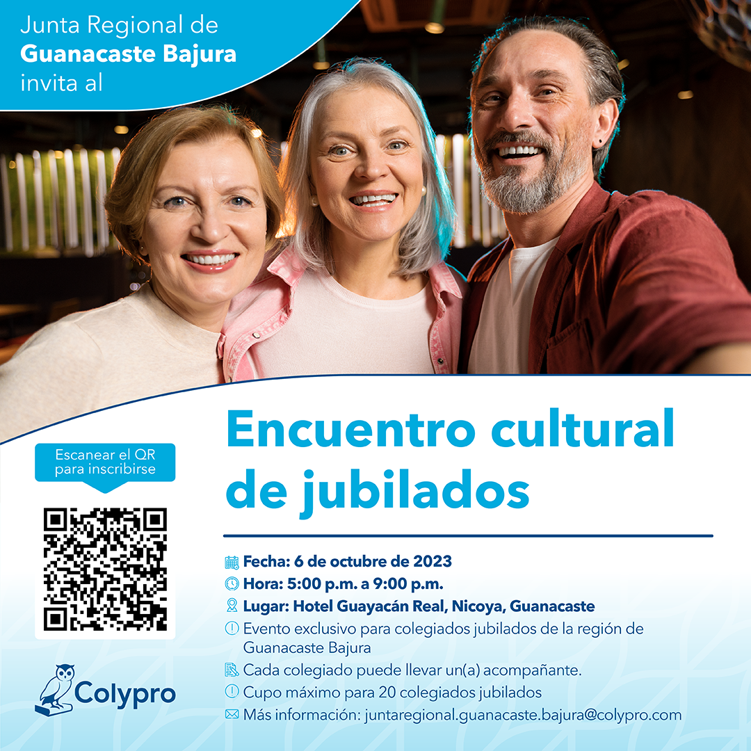 Afiche Encuentro Cultural de Jubilados JR Guanacaste Bajura