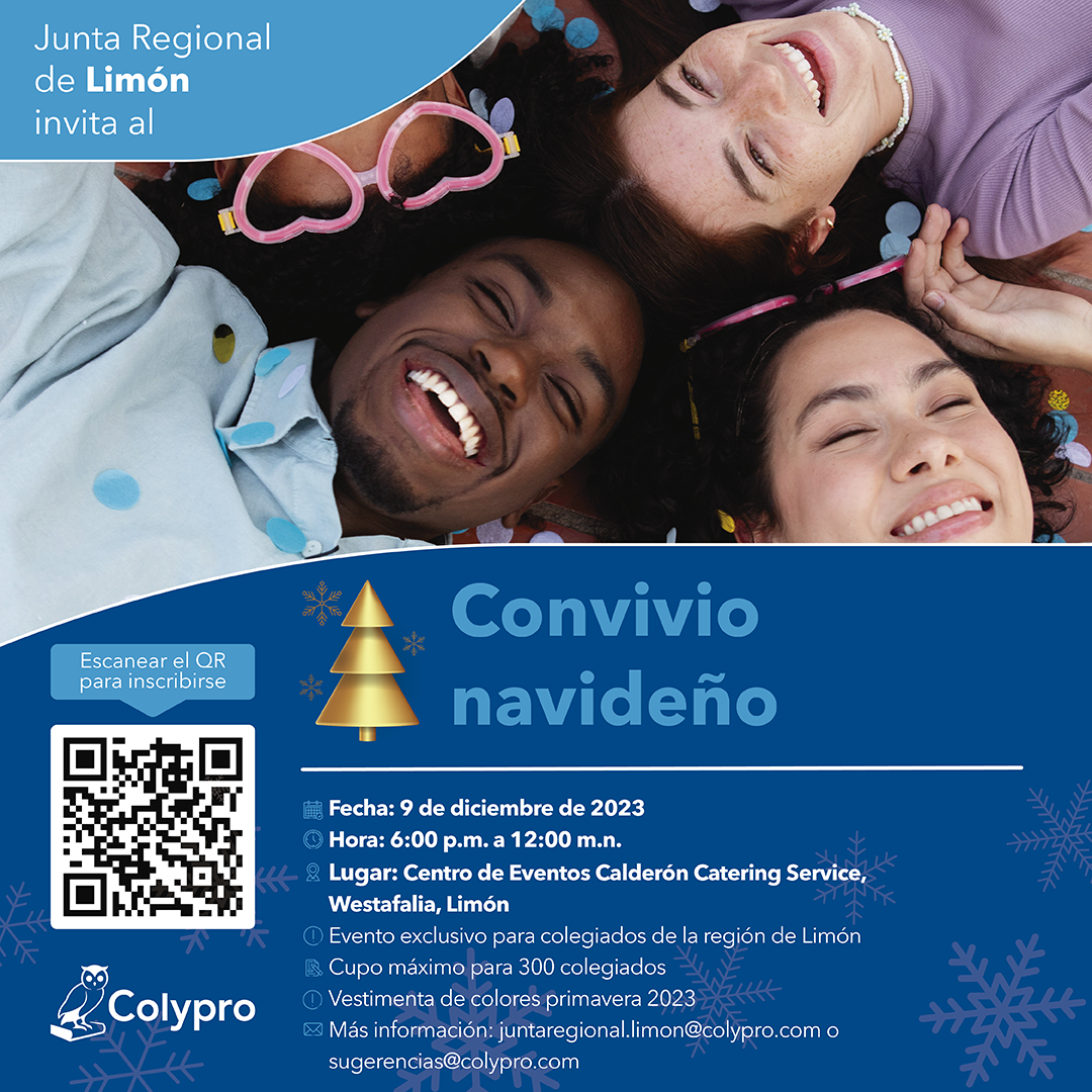 Afiche Convivio navideño Limón