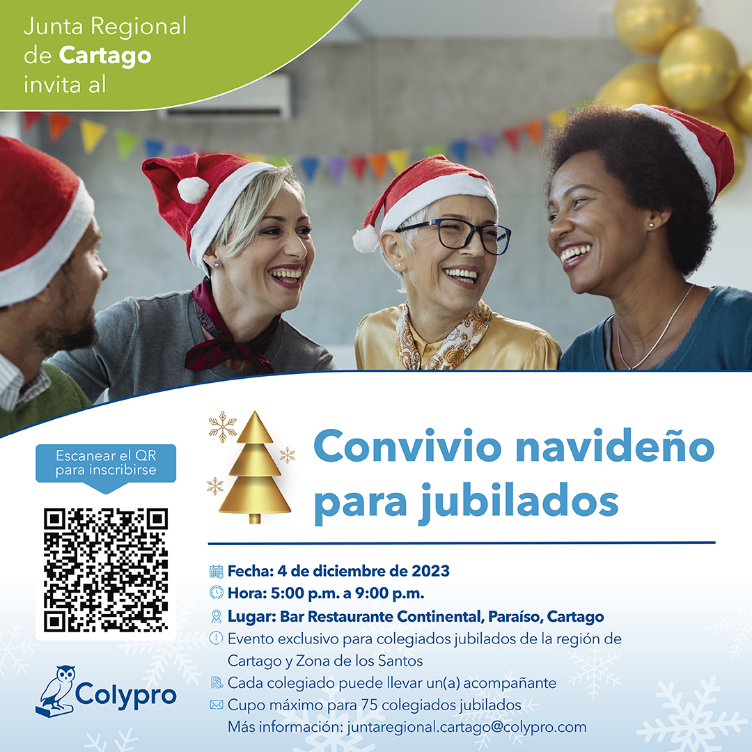 Afiche Convivio Navideño Jubilados Cartago