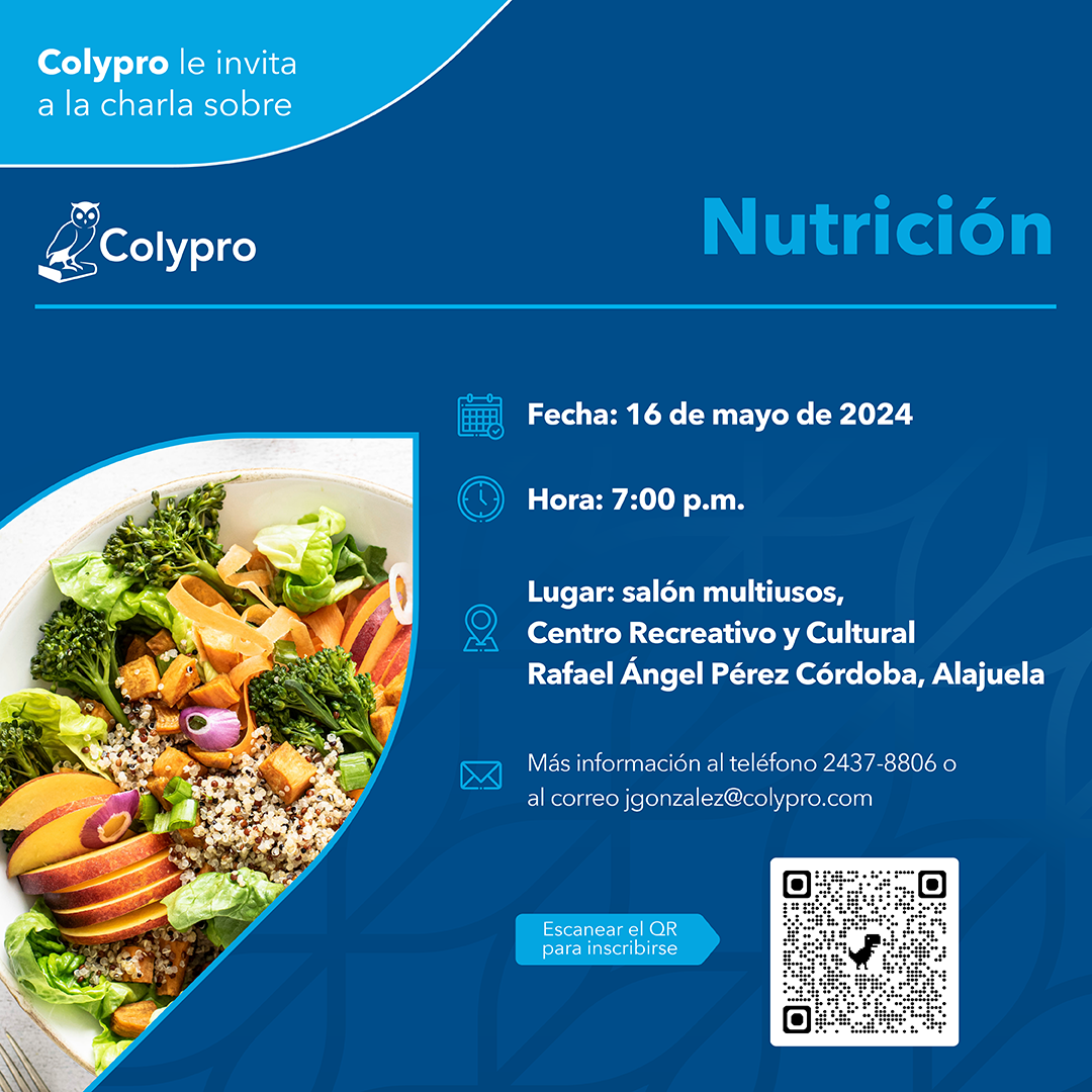 Afiche Charla sobre Nutrición