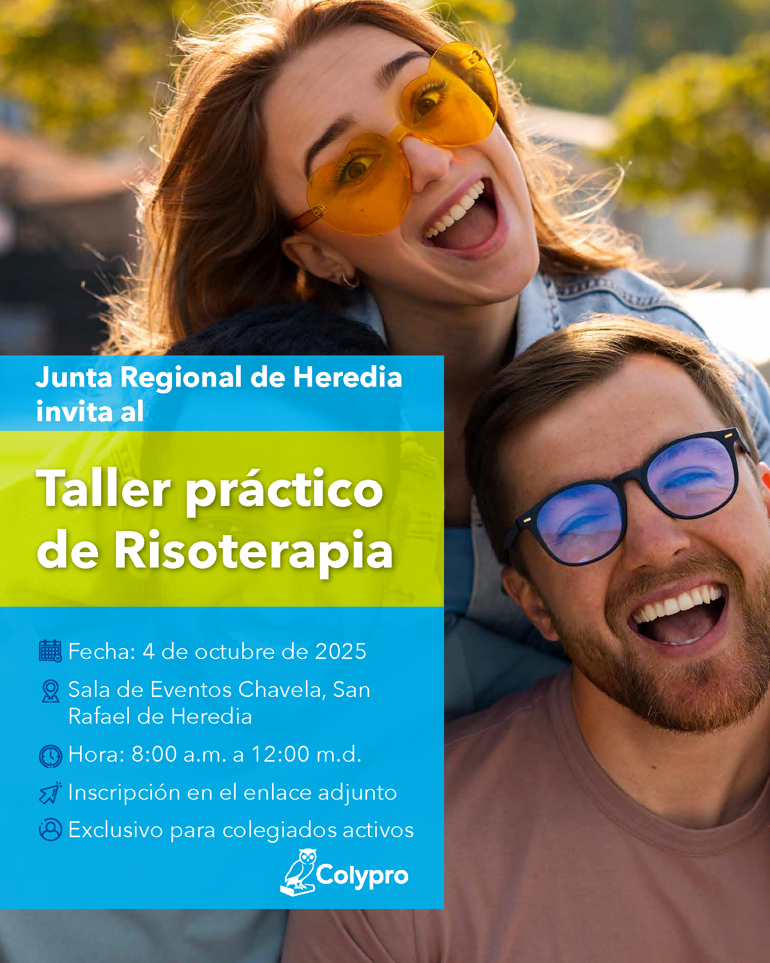 "Taller práctico de Risoterapia" - Junta Regional Heredia