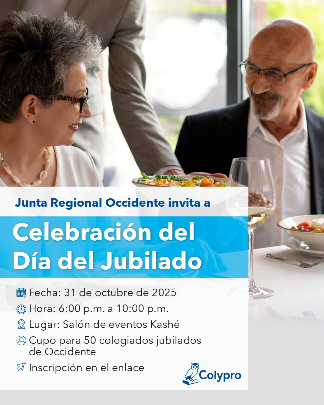 Celebración del Día del Jubilado. Junta Regional Occidente