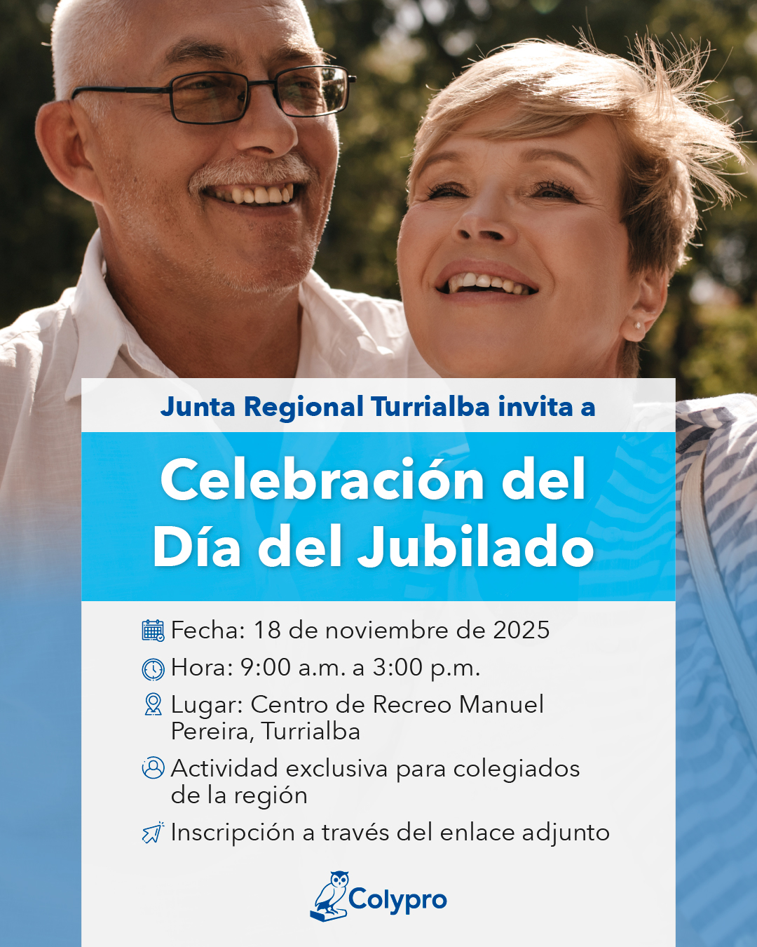 Celebración del Día del Jubilado. Junta Regional Turrialba