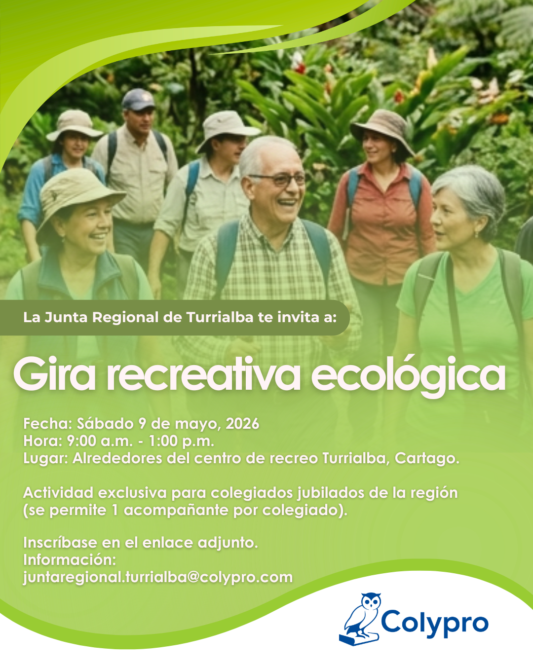 Gira recreativa ecológica - Junta Regional Turrialba