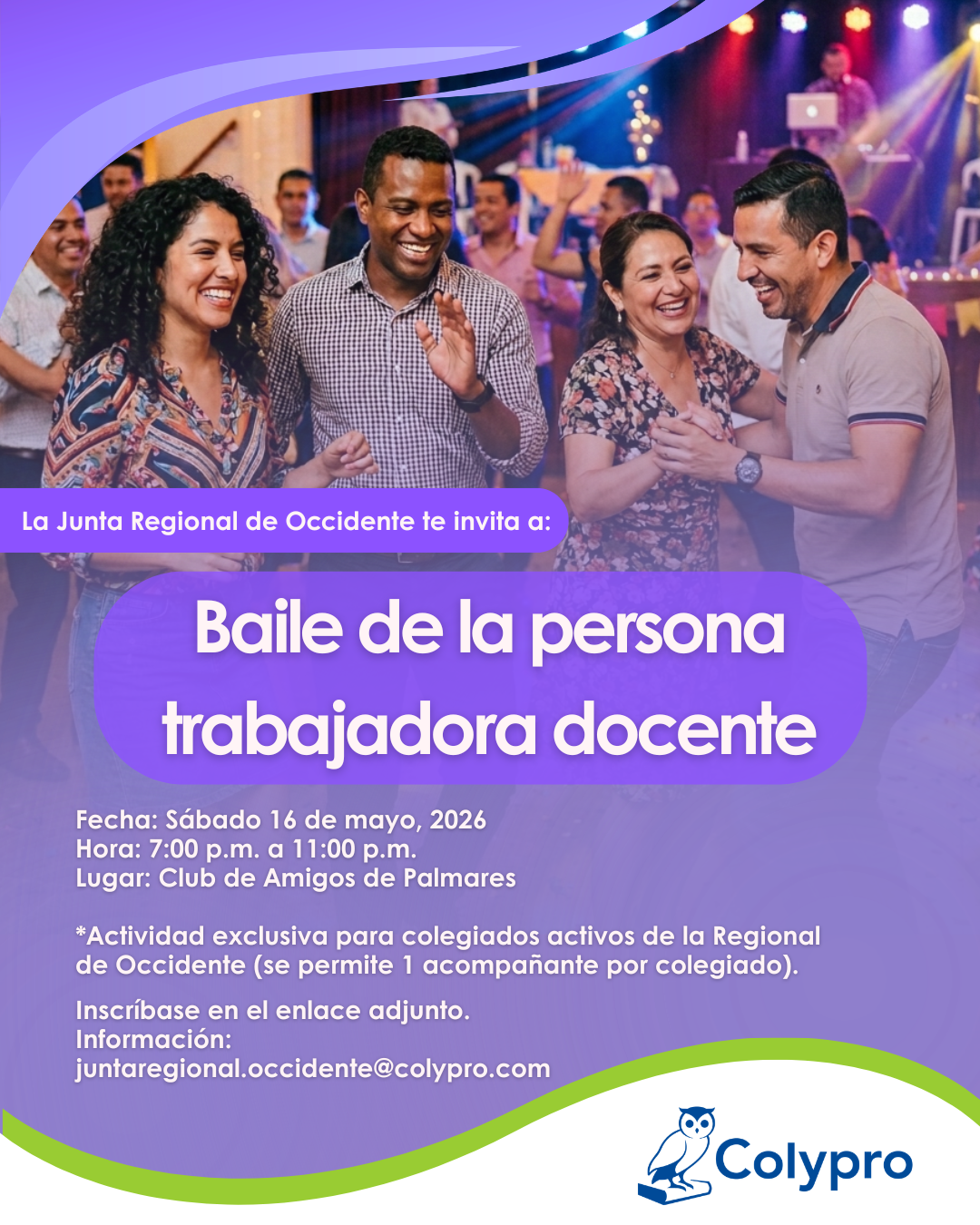 Baile de la persona trabajadora docente - Junta Regional Occidente