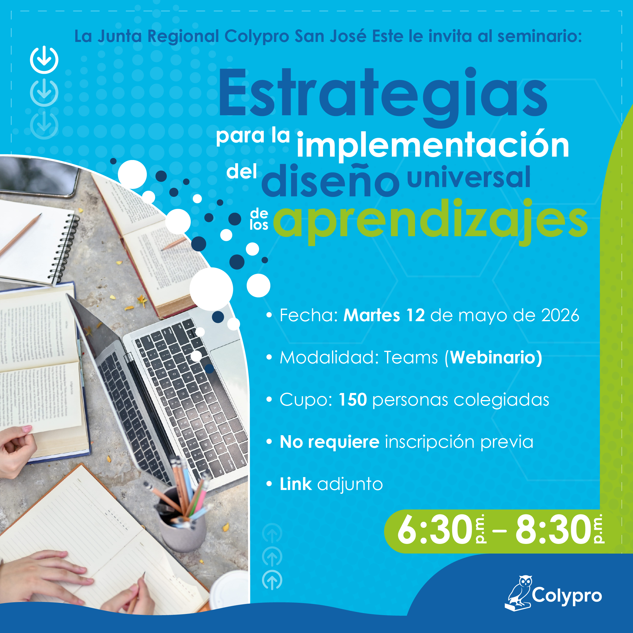 Seminario: Estrategias para la implementación del diseño universal de los aprendizajes - Junta Regional San José Este