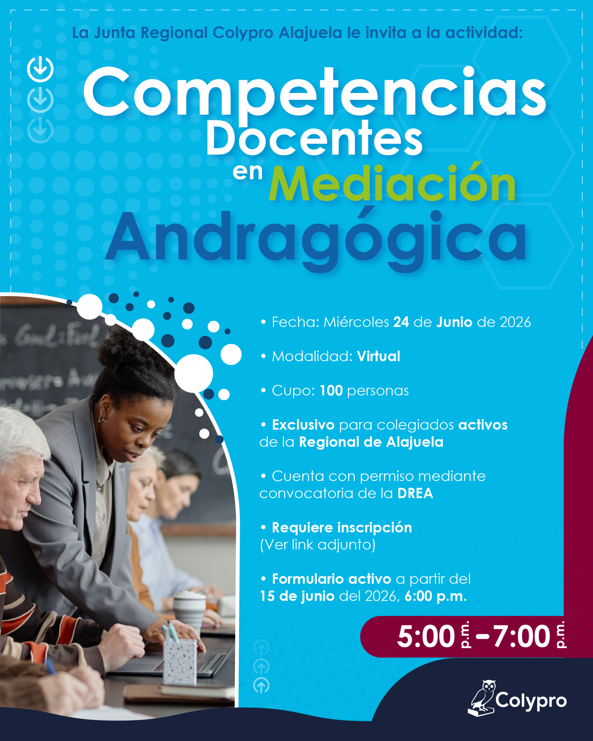 Actividad: Competencias Docentes en Mediación Andragógica - Junta Regional Alajuela