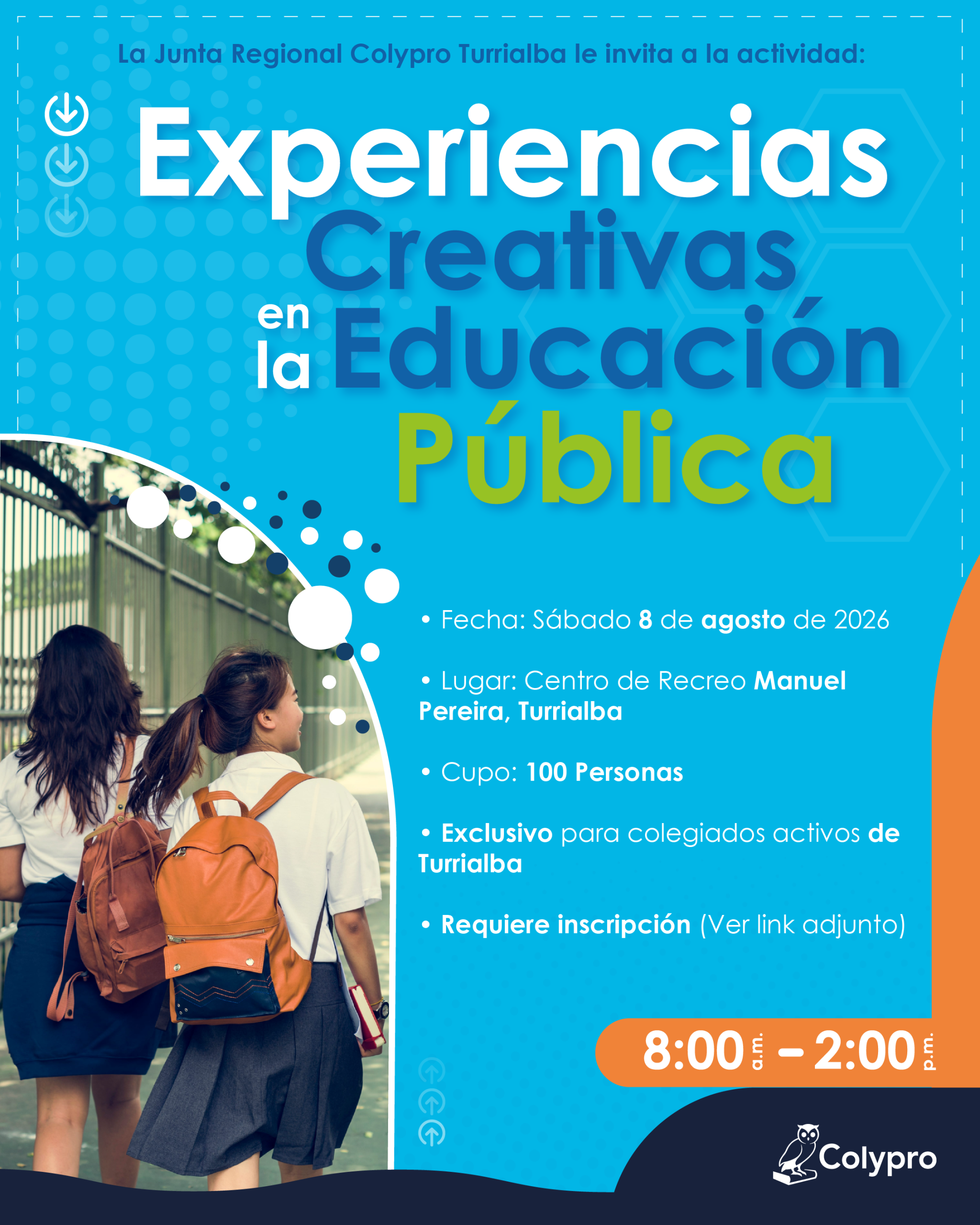 Actividad: Experiencias Creativas en la Educación Pública - Junta Regional Turrialba