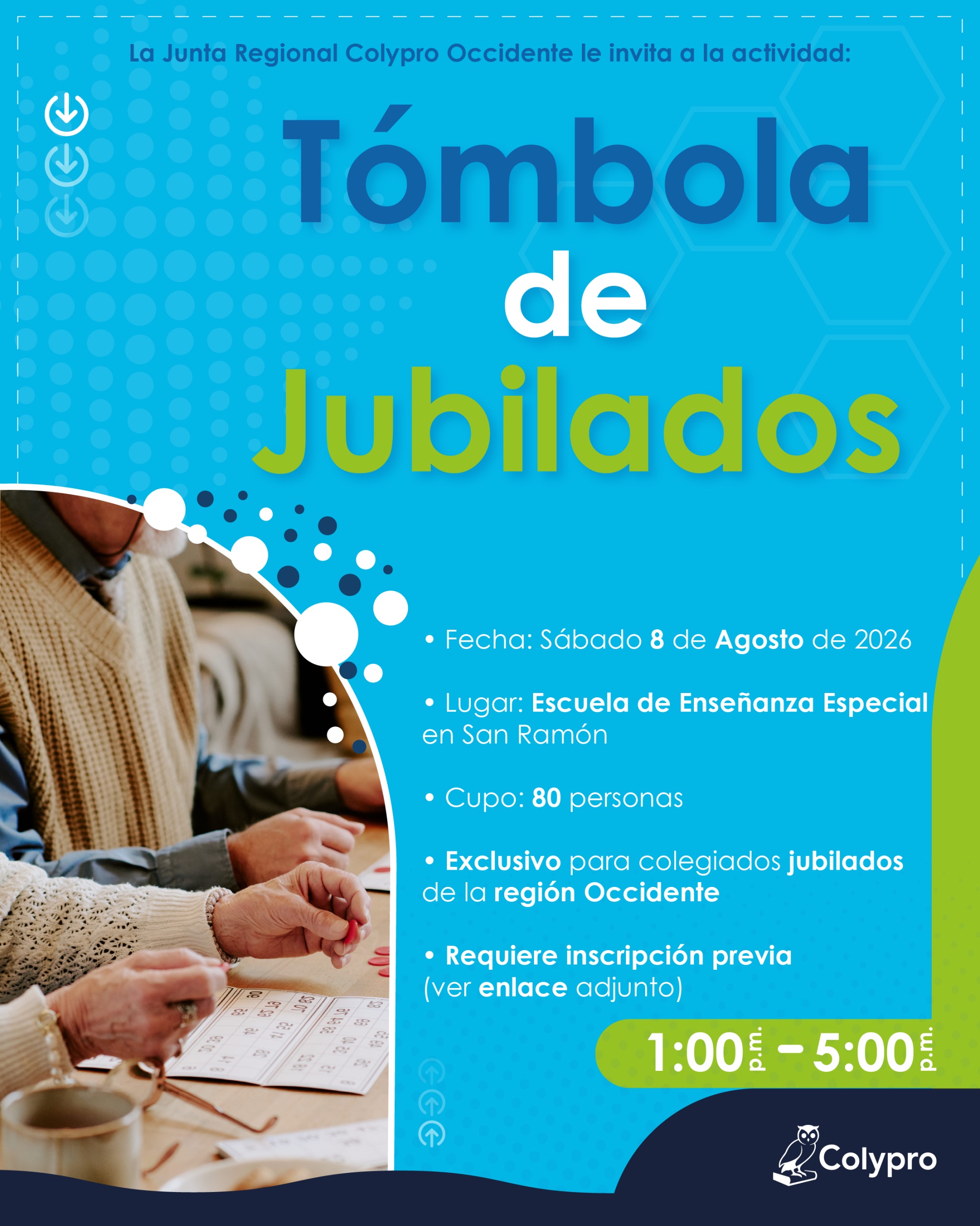 Actividad: Tómbola de Jubilados - Junta Regional Occidente