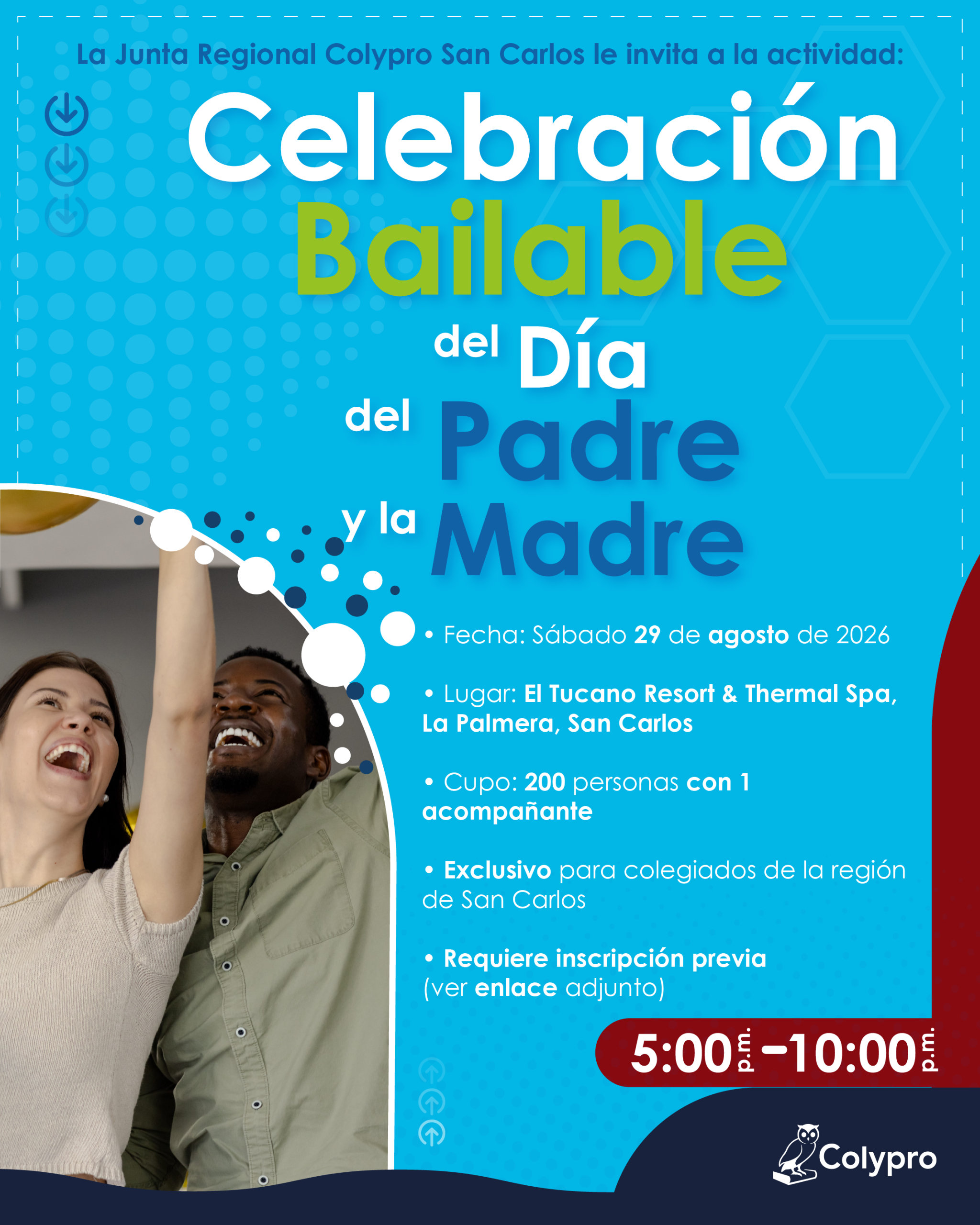 "Celebración bailable del día del padre y la madre” - Junta Regional San Carlos