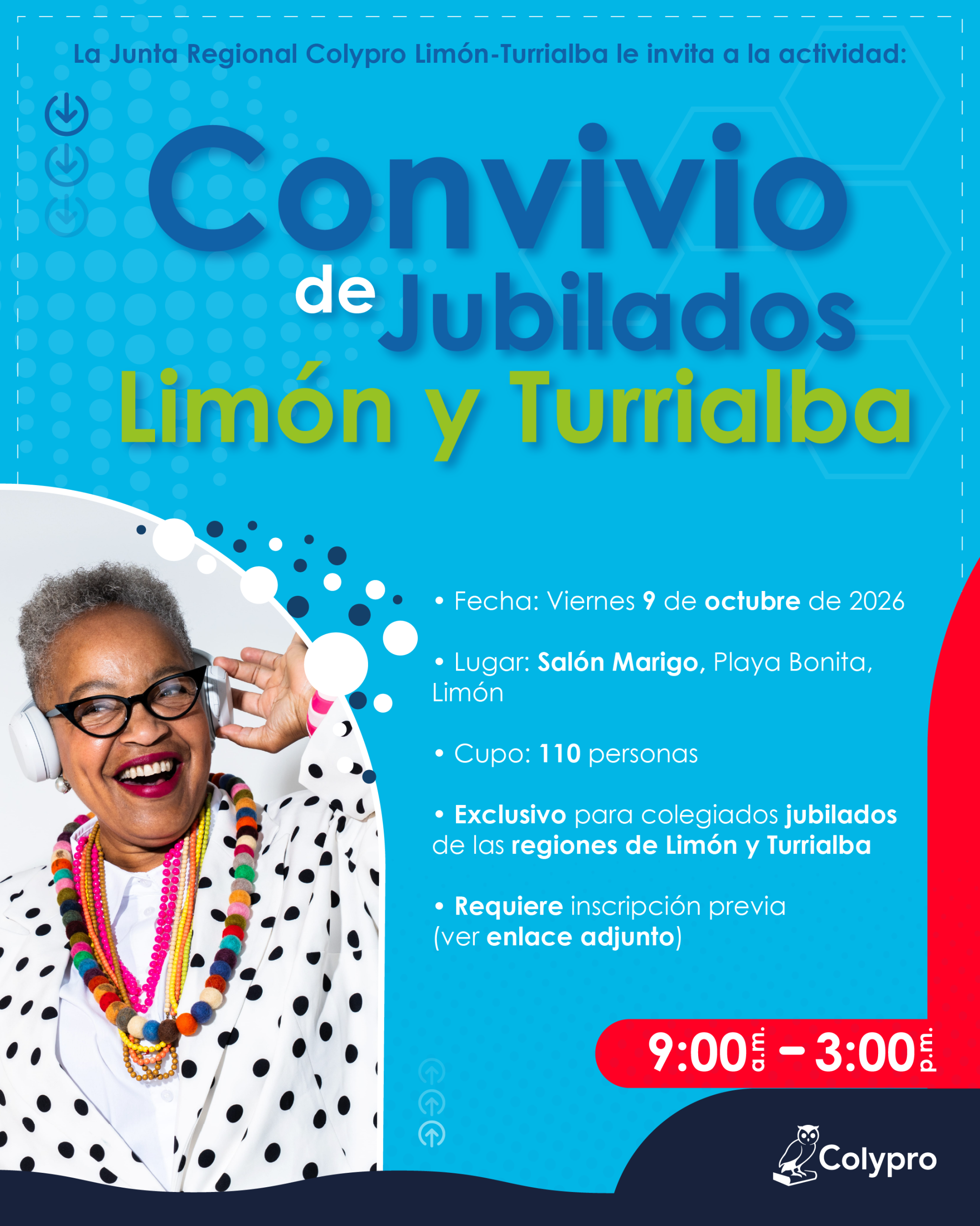 “Convivio de Jubilados Limón y Turrialba” - Junta Regional Limón-Turrialba