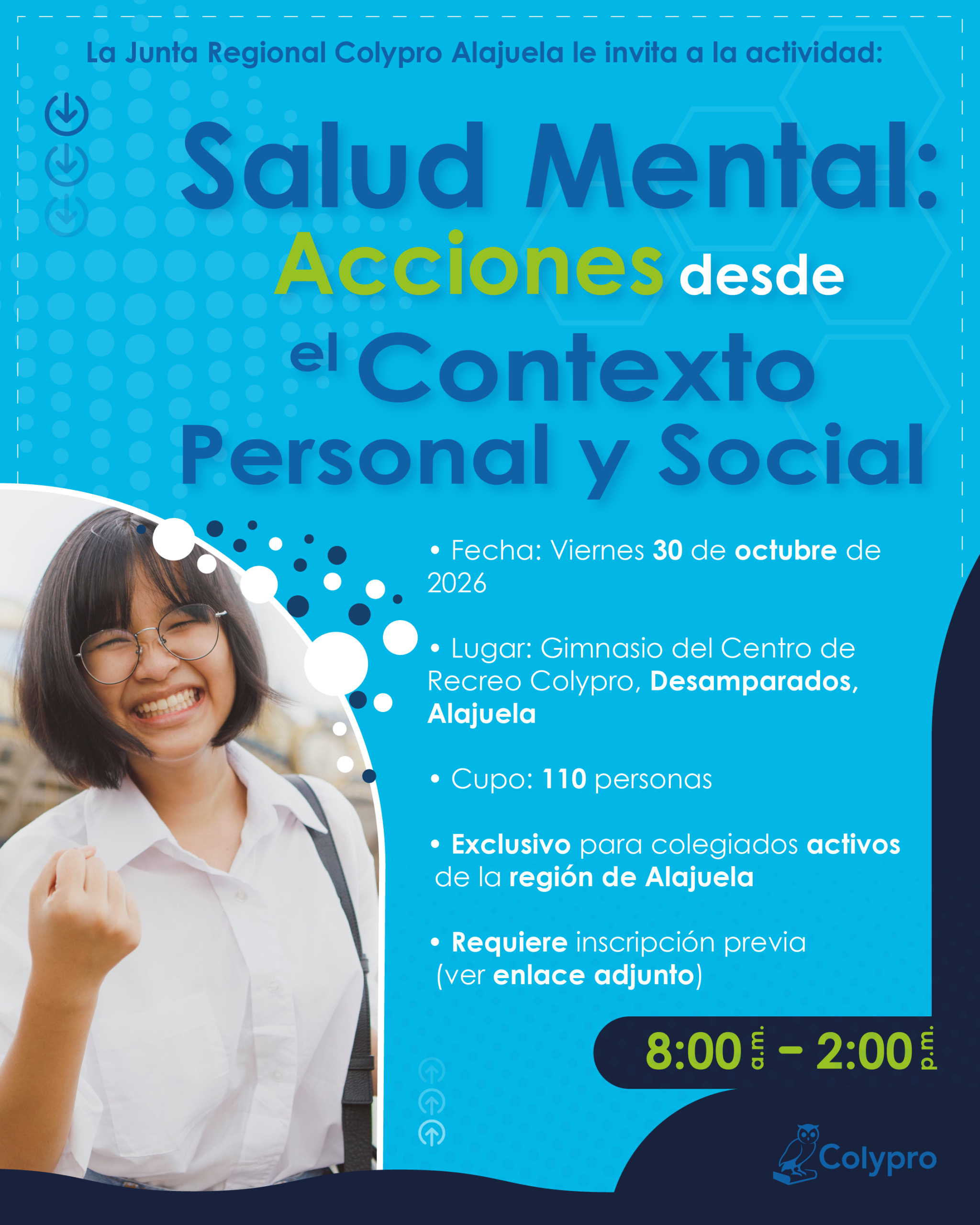 Actividad “Salud mental: acciones desde el contexto personal y social” - Junta Regional Alajuela